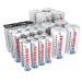 Tenergy Premium High Capacity NiMH Rechargeable Battery Combo Pack Includes All Battery Sizes 8xAA 8xAAA 4xC 4xD 2x9V Rechargeable Batteries 26 Pack