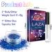 Laza Body Glitter - Iridescent Sequin Makeup for Women | 2 Jars Glitter Glue for Festivals Raves & Cosplay - Fantasy Purple & White - Buy Online on GoSupps.com