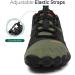 SAGUARO Men's Women's Barefoot Trail Running Shoes - Breathable Non-Slip Fitness Shoes in Army Green - Size 42 EU - Buy Online on GoSupps.com