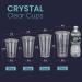 Fit Meal Prep 24 oz Clear Plastic Cups with Flat Slotted Lids - 100 Pack | Ideal for Iced Drinks, Coffee, Tea, Smoothies, Boba | Disposable, Extra Large Size - Buy Online on GoSupps.com