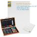 MAHITOI 82-Piece Deluxe Artist Studio Creativity Set - Painting Sketching Drawing Kit with 24 Watercolor Paints, 24 Oil Pastels, 24 Colored Pencils, 2 Brushes - Wood Box Case, Starter Kit - Buy Online on GoSupps.com
