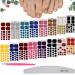 Formicone nail film self -adhesive toenails 352 pieces of self -adhesive nail sticker nail art stickers with nail files and a rubber nail nail shaver for toenails nail art nail sticker for toenails