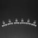 Peowuieu Rusian C Nail Clamps Clips Multifunctional Tool Acrylic Nails Pinchers Transparent Set of 6 - Buy Online on GoSupps.com