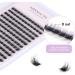 144Pcs D Curl Cluster Eyelash Extensions - Soft Natural False Lashes for DIY At-Home Eyelash Extension - 11mm Wide Stem Clusters - Pack of 1 - Buy Online on GoSupps.com