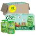 GoGo squeeZ Fruit on the Go Variety Pack, Apple Apple & Gimme Five!, 3.2 oz. (72 Pouches) - Tasty Kids Applesauce Snacks - Gluten Free Snacks for Kids - Nut & Dairy Free - Vegan Snacks Variety Pack (Apple Apple/ GIMME 5)