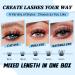 KevKev Lash Clusters 192 Pcs - DIY Eyelash Extensions in Mixed Styles - Thin Band & Soft Lashes - Cloudy & Cirrus D-Mix (8-16mm) - Buy Online on GoSupps.com