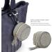 Kot-au Schnuller-Etui with Clip | PU Leather Sneaker Bag for Diaper Bags | Dark Gray Paci Pouch for Boys & Girls | Zippered Binky Clip Container - Buy Online on GoSupps.com