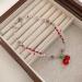 Beaded Cherry Choker Necklace for Women Teen Girls Bohemia Crystsal Bead Choker Sweet Clavicle Chain Jewelry Gift Women Cherry Pendant Necklace Delicate Lightweight and Comfortable Necklace - Buy Online on GoSupps.com
