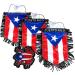 4pc Puerto Rico Mini Rearview Mirror Hanging Banner & 3pc Mini Flags Set with NY Auto Patch - Buy Online on GoSupps.com