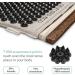 Akumata Eco Acupressure Mat & Pillow Set for Back & Neck Pain Relief | Full Body Massage Set - Linen & Black - Buy Online on GoSupps.com