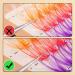 Colored Cluster Eyelashes DIY Extensions Set | 140 PCS Individual Lashes in 7 Colors | False Lashes DIY at Home Pack - Buy Online on GoSupps.com