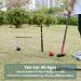 SpexDarxs 32 Six Player Croquet Set with Premium Wooden Mallets & Carry Bag - Fun Outdoor Lawn Game for Kids & Adults - Buy Online on GoSupps.com