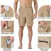 Pausel Men's Quick Dry Hiking Tactical Cargo Shorts - Yellow Khaki, Medium - Buy Online on GoSupps.com
