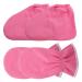 VICASKY Mitaines et Chaussettes Paraffine Rose 2 Pi ces Soin Thermal Mains et Pieds Spa Hydratant aux Huiles Essentielles pour Pieds et Mains