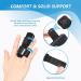Mallet Finger Splint - Aluminum Finger Support for Broken Fingers | Pain Relief & Stabilization for Sprains & Arthritis | 2.7 inch M Black - Buy Online on GoSupps.com