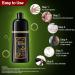 TENGLONG Instant Black Hair Dye Shampoo 500ml - Long Lasting Color, 100% Gray Coverage, Herbal Ingredients - For Men & Women - Includes Gloves - Buy Online on GoSupps.com