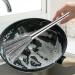 Wire Scrub Brush Stainless Steel Wire Brushes with Long Handle | Kitchen Dish Scrub Brush with Hangable Handle Cleaning Steel Wool Pads Metal Scrubber for Kitchen Sinks - Buy Online on GoSupps.com