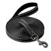 COMSLE Long Leads for Dog Training 3m/5m/10m/15m/20m Strong Extra Long Line Dogs Lead with Handle Light Nylon Puppy Training Lead Dog Leash for Pet Recall Tracking Obedience Camping Play Outdoor 15m/49.5ft Black