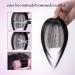 Clip In Bangs Hair Extensions 100% Real Human Hair - Natural Black Wispy Bangs (8g) - Buy Online on GoSupps.com
