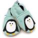 Dotty Fish Soft Leather Baby Shoes | Non-Slip Toddler Shoes | Animal Designs for Boys & Girls | 0-6 Months to 4-5 Years | Minty Blue Penguin - Buy Online on GoSupps.com