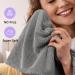 3 Pack Microfiber Hair Towel Wrap for Curly Hair | Super Absorbent Hair Drying Towels for Women & Kids | Hair Care Accessories - Grey Camel Brown - Buy Online on GoSupps.com