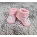 Royal Icon 2 x Pairs Baby Booties 0-3 Months | Soft & Stylish Newborn Slippers | Ideal for Indoor & Outdoor Use | White Pink Teddy Design - Buy Online on GoSupps.com