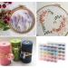 Ilauke 50Pcs Bobbins Sewing Thread with Case - 50 Colors Polyester Thread for Brother/Singer/Babylock/Janome/Elna Machines - Buy Online on GoSupps.com