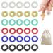 Dalaetus 31 acupressure rings with a cord strip bag massage rings for stress reduction fear noiseless stress relief for young people and adults spiky sensory finger rings to promote the