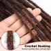 Handmade Ombre Reddish Brown Dreadlocks - No Lifting 60cm Double Ended Extensions 10 Strands Thick 0.6cm Crochet Hair for Women - Buy Online on GoSupps.com