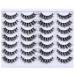 Mebver Lashes Eyelashes 8D Fluffy False Eyelashes Wispy Faux Mink Lashes Light Weight Fake Eyelashes Cat Eye Lashes 14 Pairs Pack