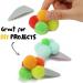 Mr. Pen - 250 Vibrant 1 Inch Pom Poms & 50 Googly Eyes for Crafts - Bulk Colored Puff Balls and Fuzzy Craft Balls - Buy Online on GoSupps.com