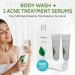 Exposed Skin Care Body Acne Kit - Dual Serums Wash & Cloth - Fast Relief for Back & Body Pimples - Buy Online on GoSupps.com