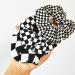Checkered Plaid Scrunchies Set - Black White Checkerboard Hair Ties (3 Pcs) - Buy Online on GoSupps.com