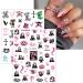 JMEOWIO 9 Sheets Halloween Nail Art Stickers Decals Self-Adhesive Skull Horror Ghost Pink Pumpkin Spook Nail Supplies Nail Art Design Decoration Accessories - Buy Online on GoSupps.com