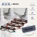 Buy Opulize Ava Reading Glasses - Schmeinlich Rounded Frame Scratch-Resistant Brown Tortoise & Turquoise +2.50 Dioptries - Stylish & Durable for Men & Women - Buy Online on GoSupps.com