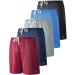 5 Pack Boys Athletic Shorts Mesh Basketball Youth Apparel Kids Sports Active Gear with Pockets Set 1 Large