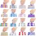Glitter Cow Pattern Semi Cured Gel Nail Polish Strips Self Adhesive Full Nail Wraps Nail Polish Stickers Semi Cured Gel Nail Polish Strips Multi-color - Buy Online on GoSupps.com