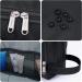 WANDF Water-Resistant Nylon Toiletry Bag for Men and Women - Lightweight Travel Wash Bag (A-Pure Black) - Buy Online on GoSupps.com