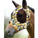 Harrison Howard Super Comfort Stretchy Fly Mask Large Eye Space with UV Protection Skin with Breatathability Blaugelb L Large Blue -yellow