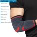 360 Relief Compression Elbow Brace Sleeve for Men and Women - Support, Pain Relief, Tendonitis, Tennis, Golf, Workout, Weightlifting - Large Red with Mesh Laundry Bag - Buy Online on GoSupps.com