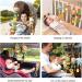 Tumama Baby Toys - Soft Plush Rattles & Bite Rings for 0-12 Months | Early Development Stroller & Car Toys | Perfect Newborn Birthday Gifts - 4 Pack - Buy Online on GoSupps.com