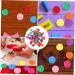 Anneome 2 Handmade Hair Band Negatives Girls Hair Accessories Mixed Color Felt Round Diy Craft Wafer Amulet Colorful 2.5X2.5cm - Buy Online on GoSupps.com