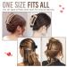 8 Pack Large Hair Claw Clips for Women - Strong Hold Matte Banana Clips - Neutral Colors - Ideal for Thin, Thick, Curly Hair - 4.3 Inch Size - Buy Online on GoSupps.com