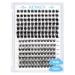 Lash Clusters 168 Pcs Cluster Lashes Eyelash Clusters DIY Cluster Eyelash Extensions Individual Lashes Thin Band & Soft(Tulip & Violet C-mix) C-Mix (10-16mm) Tulip & Violet