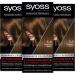 Syoss Color Coloration 5_8 Hazelnut Level 3 (3 x 115 ml) permanent hair color for up to 10 weeks of color intensity and 70 % less hair break* hazelnut 1 piece (3 pack)