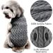 FWLWTWSS Dog Jumper Sweater Vest | Soft Turtleneck Knitted Puppy Clothes | Winter Warm Coat for Small Medium Dogs and Cats (Grey, M) - Buy Online on GoSupps.com