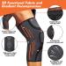 2 Pack Knee Compression Sleeve with Gel Pads & Stabilizers - Size L, Orange (1 Pair) | Knee Brace for Men & Women - Support for Running, Weightlifting, Arthritis & Joint Pain Relief - Buy Online on GoSupps.com