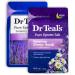 Dr Teal's Lavender & Melatonin Bath Soak Variety Gift Set (2 Pack 3lb Ea.) - Soothe & Sleep Lavender Melatonin Sleep Soak - Essential Oils Blended with Epsom Salt Ease Pain & Promote Better Sleep