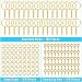PAXCOO Keychain Rings for Crafts - 100Pcs Gold Split Key Rings, Jump Rings & Screw Eye Pins Kit for Resin Keychain Making - Buy Online on GoSupps.com