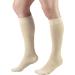 Truform 20-30 mmHg Compression MicroFiber Stockings for Men & Women - Knee High Closed Toe Beige Large (1 Pair) - International Shipping Available - Buy Online on GoSupps.com